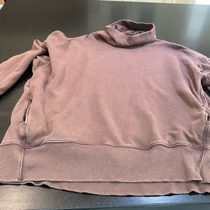 Long cowelneck sweatshirt